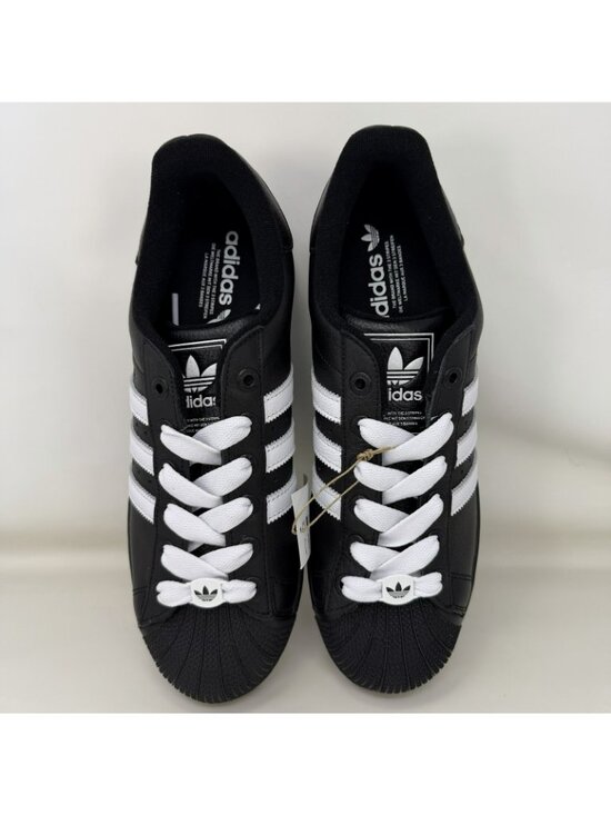 Adidas Originals Superstar 2 Shell Toe Shoes Black White Men’s Size 11.5 main image 8